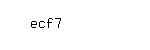 Captcha: ecf7